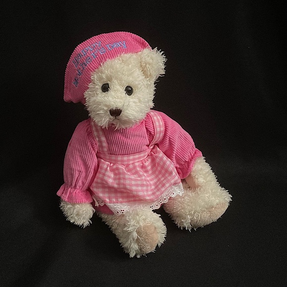 Vintage Other - ⭐️ Vintage Fine Toy Mother’s Day Gift Teddy Bear Corduroy Dress Embroidered Hat